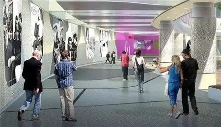 7、五角場下沉式廣場的LED交互式地面